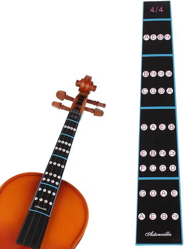 Violin Sticker, Violin Fingerboard Sticker, Removable 4/4 Violin Fiddle Finger Fingerboard Fretboard Sticker for Beginners Practice in Saudi Arabia