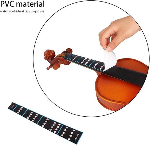 Violin Sticker, Violin Fingerboard Sticker, Removable 4/4 Violin Fiddle Finger Fingerboard Fretboard Sticker for Beginners Practice in Saudi Arabia