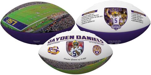 NIKCO SPORTS Jayden Daniels 2024 Draft Football | Limited Edition of 2,024 | Heisman Trophy Winner | Exclusive College NCAA Tigers Collectible Gift Fan Memorabilia with Certificate of Authenticity in Saudi Arabia