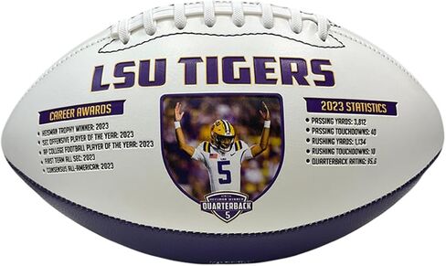 NIKCO SPORTS Jayden Daniels 2024 Draft Football | Limited Edition of 2,024 | Heisman Trophy Winner | Exclusive College NCAA Tigers Collectible Gift Fan Memorabilia with Certificate of Authenticity in Saudi Arabia