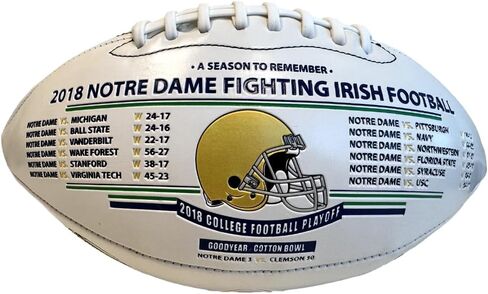 NIKCO SPORTS Notre Dame Fighting Irish 2018 CFP Football | Limited Edition of 5,000 | NCAA College Football Playoffs | Officially Licensed Collectible Gift Memorabilia with Certificate of Authenticity in Saudi Arabia