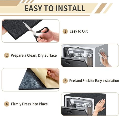 TroyStudio Sound Proof Closed Cell Foam, Self-Adhesive 13'' x 78" Heat Shield Acoustic Rubber Foam Sheet - Waterproof Noise Vibration Thermal Insulation Roll for Home, Car, HVAC, Pipe, Machine in Saudi Arabia