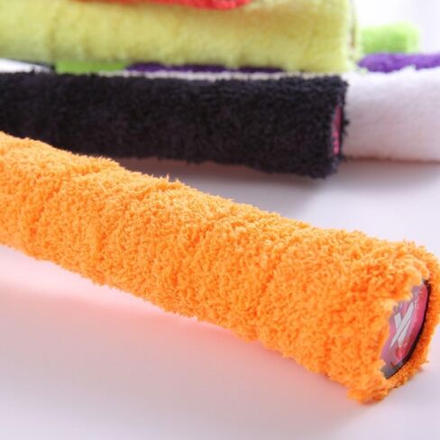 Badminton Racket Handle Belt Microfiber Thickened Badminton Racket Towel Tape Durable Tennis Towel Grips(Black) in Saudi Arabia