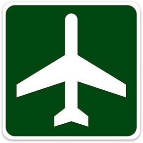 Airport Ahead Sticker in Saudi Arabia