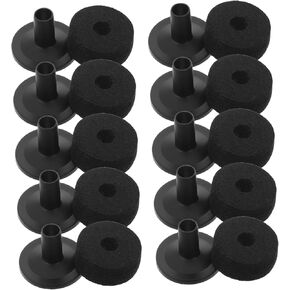 Cymbal Replacement with Base and Felt Pads Reliable Drum Kit Accessories with Plastic Sleeves and Black Felt Pads Easy and Quick Installation for Various Drum Brands in Saudi Arabia