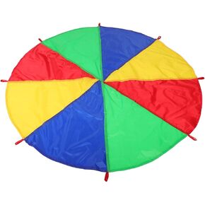 لعبة مظلة قوس قزح للأولاد والبنات بطول 2 متر من BESPORTBLE للألعاب الخارجية وأنشطة التعلم في مرحلة ما قبل المدرسة وتنمية المهارات الحركية وألوان جذابة لقطر اللعب التعاوني in Kuwait