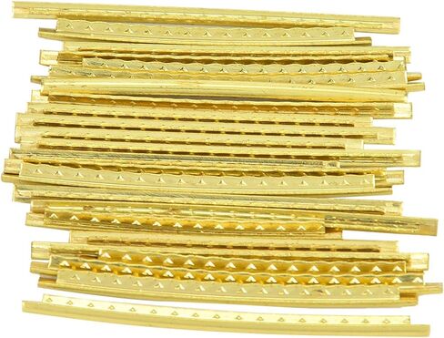 Dioche Electric Guitar Fret Wire Set for Smooth Playability Brass Fret Wire with Build 2.7mm Wide Easy Installation 24pcs Guitar and Bass in Saudi Arabia