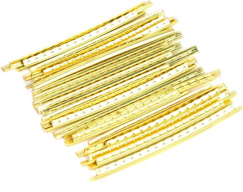 Dioche Electric Guitar Fret Wire Set for Smooth Playability Brass Fret Wire with Build 2.7mm Wide Easy Installation 24pcs Guitar and Bass in Saudi Arabia