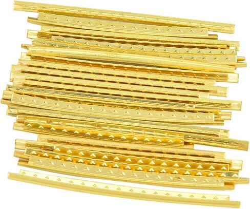 Dioche Electric Guitar Fret Wire Set for Smooth Playability Brass Fret Wire with Build 2.7mm Wide Easy Installation 24pcs Guitar and Bass in Saudi Arabia