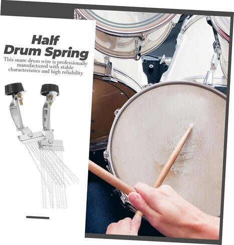 قطعتان من سلك الطبل Snare Drum، حزام سلسلة قرع قوي لطبول الصندوق، طبول Snare سهلة التركيب، لوحات نهائية متينة وموثوقة، أجزاء الآلات الموسيقية in Saudi Arabia