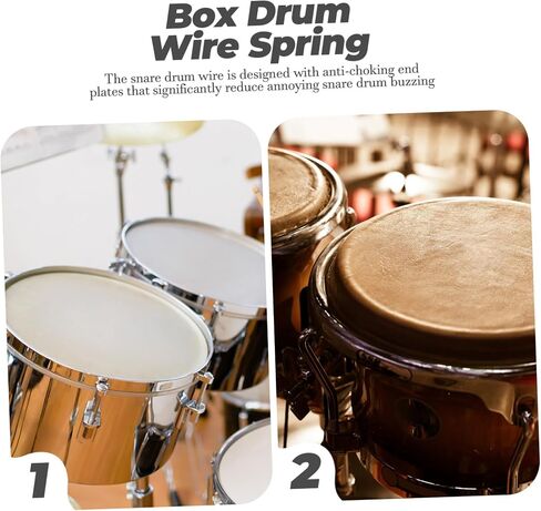 قطعتان من سلك الطبل Snare Drum، حزام سلسلة قرع قوي لطبول الصندوق، طبول Snare سهلة التركيب، لوحات نهائية متينة وموثوقة، أجزاء الآلات الموسيقية in Saudi Arabia