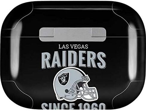 Skinit Decal Audio Skin Compatible with Apple AirPods Pro - Officially Licensed NFL Las Vegas Raiders Helmet Design in Saudi Arabia