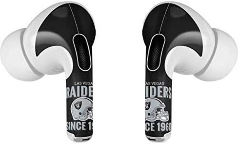 Skinit Decal Audio Skin Compatible with Apple AirPods Pro - Officially Licensed NFL Las Vegas Raiders Helmet Design in Saudi Arabia