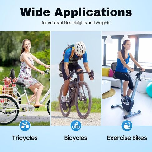 Bike Seat Bike Seat for Men and Women Comfortable Extra Wide Bicycle Seat Bike Saddle Comfort Soft Back Rest Cushion for Tricycle Mountain Exercise Bike in Saudi Arabia