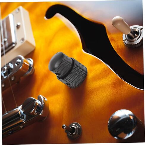Vaguelly Electric Guitar Bass Knobs Black Dual Concentric Volume Tone Blend Control Knobs Key Included in Saudi Arabia