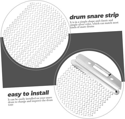 Yardwe Percussion Instrument Snare Drum Wire Strands Durable Belt Creative Drum Accessory for Easy Installation End Plates Compatible with Snare Drums and Cajon in Saudi Arabia