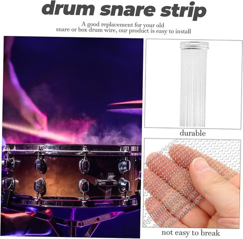 Yardwe Percussion Instrument Snare Drum Wire Strands Durable Belt Creative Drum Accessory for Easy Installation End Plates Compatible with Snare Drums and Cajon in Saudi Arabia