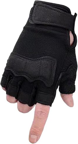 Kids Tactical Half Finger Riding Bike Gloves Anti-Slip Military Outdoor Training Cycling Camo Sports Gloves for Boys 8-10 in Saudi Arabia
