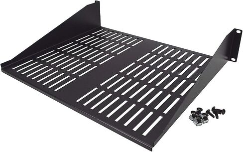2U Rack Shelf - 15" Deep - Steel - Vented Rack Shelf - Rack Mount Shelf - Server Rack Shelf - Cantilever Shelf in Saudi Arabia