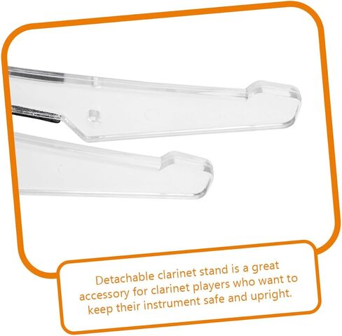 Detachable Clarinet Stand Leg Support Portable Instrument Display Rack for Oboe Flute Compact and Stable Replacement Accessory for Musicians in Saudi Arabia