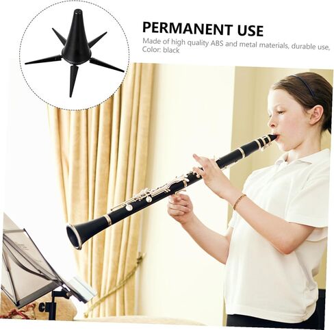 حامل الكلارينيت القابل للطي تصميم الساق معدن Abs حامل الآلة الموسيقية دعم مستقر لرف الموسيقى المحمول المزمار والكلارينيت in Kuwait