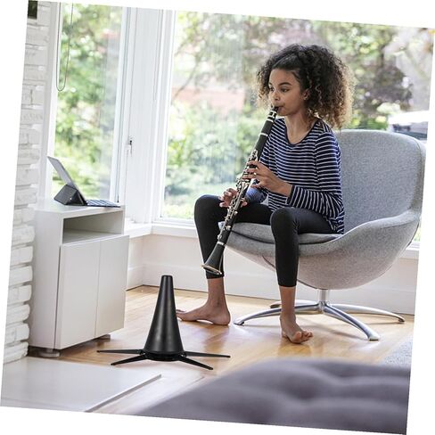 حامل الكلارينيت القابل للطي تصميم الساق معدن Abs حامل الآلة الموسيقية دعم مستقر لرف الموسيقى المحمول المزمار والكلارينيت in Kuwait