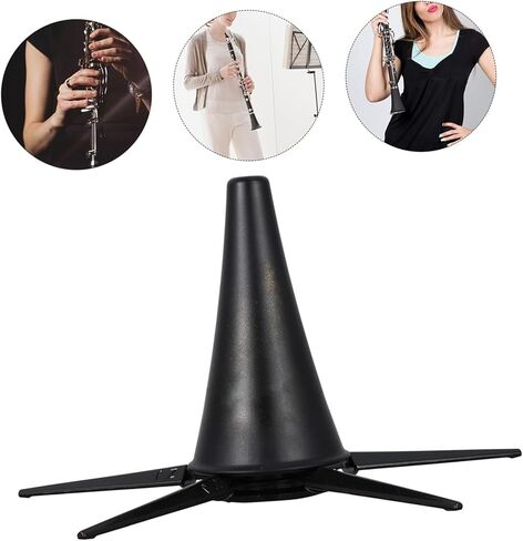 حامل الكلارينيت القابل للطي تصميم الساق معدن Abs حامل الآلة الموسيقية دعم مستقر لرف الموسيقى المحمول المزمار والكلارينيت in Kuwait