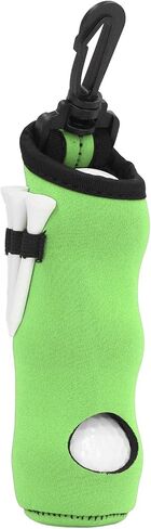 Neoprene Ball Tee Holder Carry Bag Portable Small Pouch with 3 Balls and 3 Tees for Men and Women Storage s for Golfers (Green) Sporting in Saudi Arabia