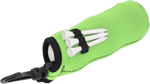 Neoprene Ball Tee Holder Carry Bag Portable Small Pouch with 3 Balls and 3 Tees for Men and Women Storage s for Golfers (Green) Sporting in Saudi Arabia