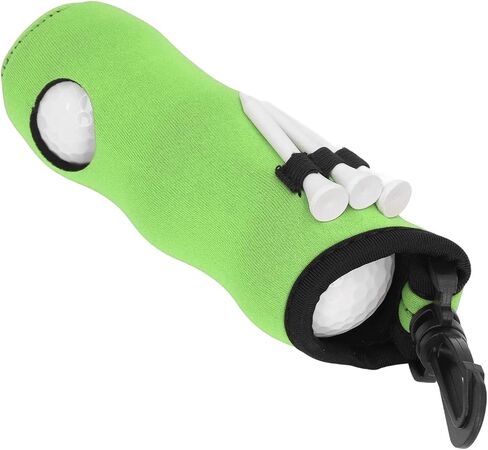 Neoprene Ball Tee Holder Carry Bag Portable Small Pouch with 3 Balls and 3 Tees for Men and Women Storage s for Golfers (Green) Sporting in Saudi Arabia