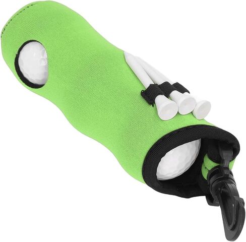 Neoprene Ball Tee Holder Carry Bag Portable Small Pouch with 3 Balls and 3 Tees for Men and Women Storage s for Golfers (Green) Sporting in Saudi Arabia