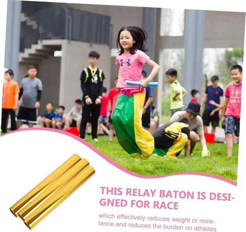 3Pcs Aluminum Alloy Relay Lightweight Field Race Sticks with Smooth Edges for Sports Competitions School Relay Events in Saudi Arabia