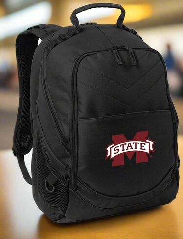 Mississippi State University Backpack Official MSU Laptop Computer Bag (Black) in Saudi Arabia