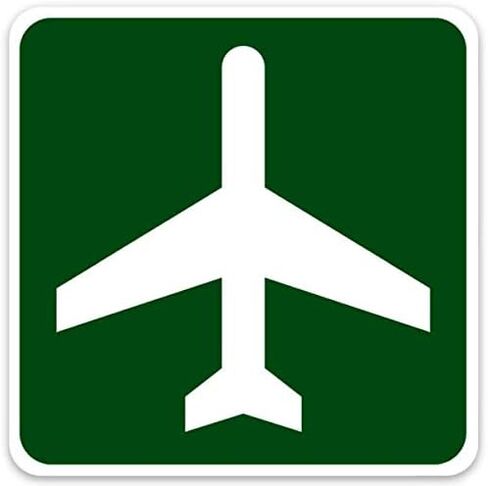 Airport Ahead Sticker in Saudi Arabia