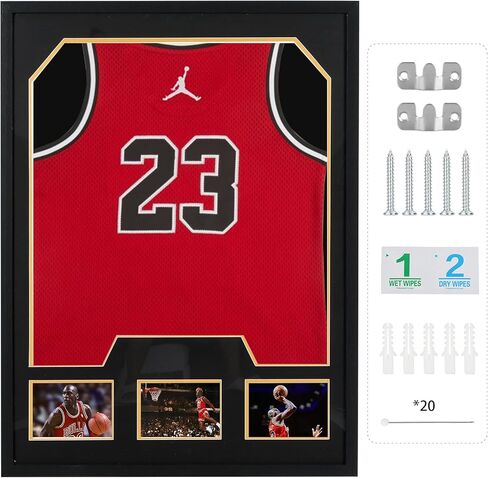 إطار جيرسي CDEN، إطارات تي شيرت، إطار جيرسي مع فتحات للصور، عرض جيرسي، عرض الصور، لكرة القدم، كرة القدم، كرة السلة، البيسبول (3 عبوات) in Kuwait