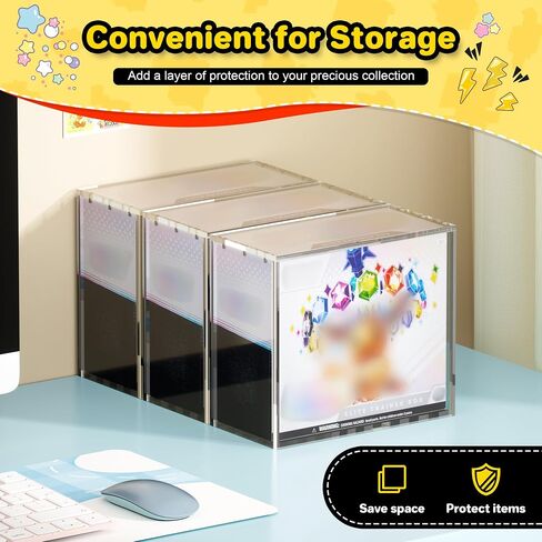 ETB Protector Case, 5mm ETB Acrylic Display Case, Clear Ultra Acrylic Boxes for Display Compatible with Elite Trainer Box, Dustproof and Waterproof Display Box in Saudi Arabia