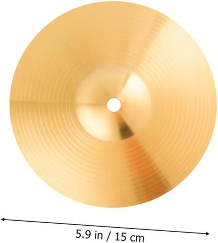 DECHOUS 2pcs Jazz Drum Professional Cymbals Set Anti-drum Cymbals Fadeless Brass Parts in Saudi Arabia