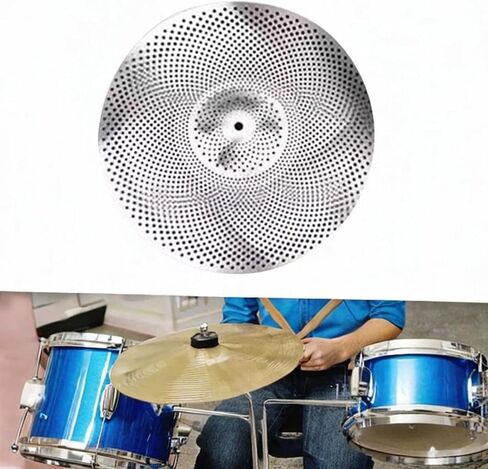 Quiet Practice Cymbal Set, Ideal for Drummer Training and Accessories, 14inch in Saudi Arabia