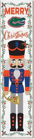 KH Sports Fan Florida Gators Nutcracker Porch Leaner, 11x46 Inches, Gators Outdoor Christmas Sign; Display Some Holiday Cheer with This Florida Gators Nutcracker Sign in Saudi Arabia