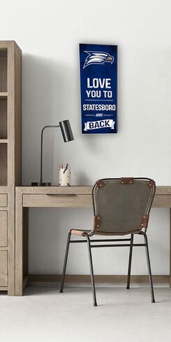 KH Sports Fan 7"X18" Georgia Southern Eagles Love You To College Logo Plaque in Saudi Arabia