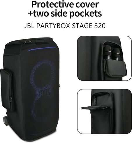 Dust Cover Case for JBL PartyBox Stage 320 Speaker,Portable Speaker Travel Mesh Cover Storage Bag Fits for JBL PartyBox Stage 320 in Saudi Arabia