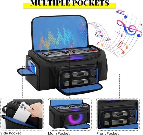 حقيبة حمل متوافقة مع مكبر صوت JBL PartyBox On The Go، حقيبة كتف للتخزين أثناء السفر، حقيبة حمل محمولة للحفلات تناسب JBL PartyBox On The-Go الأساسية والإكسسوارات (حقيبة فقط) in Kuwait