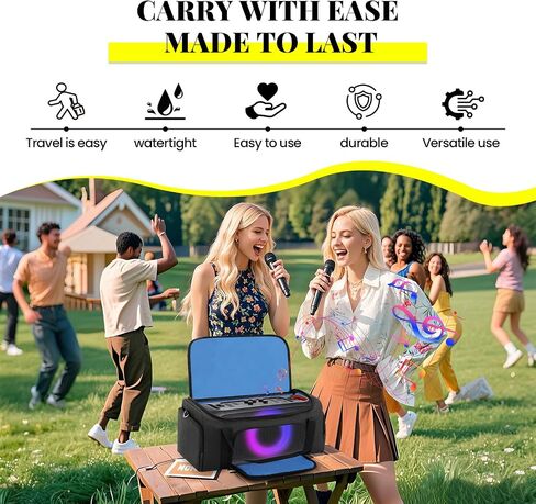 حقيبة حمل متوافقة مع مكبر صوت JBL PartyBox On The Go، حقيبة كتف للتخزين أثناء السفر، حقيبة حمل محمولة للحفلات تناسب JBL PartyBox On The-Go الأساسية والإكسسوارات (حقيبة فقط) in Kuwait