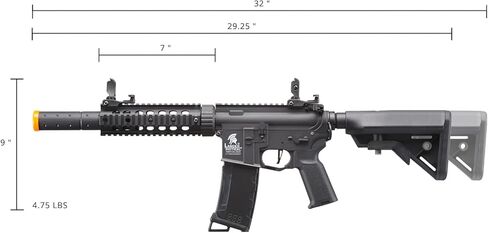 بندقية لانسر التكتيكية Gen 3 M4 Carbine SD AEG Airsoft مع ETU وMOSFET قابلة للبرمجة كهربائية كاملة/شبه تلقائية in Kuwait