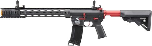 لانسر التكتيكي Gen 3 SPR Interceptor M4 Airsoft مع بندقية Mosfet/ETU-Electric كاملة/شبه تلقائية AEG قابلة للبرمجة (يتضمن بطارية ليبو وشاحن) in Kuwait