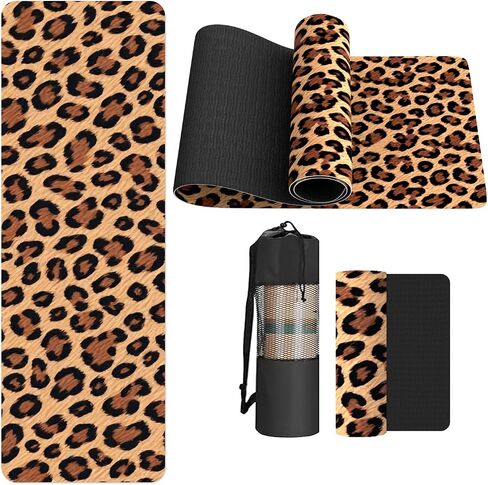 FOLAI Extra Thick Yoga Mat 6mm - Non-Slip Exercise Mat for HIIT, Pilates & Home Workouts & Workout with Free Carry Strap in Saudi Arabia