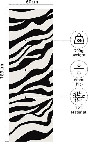 FOLAI Extra Thick Yoga Mat 6mm - Non-Slip Exercise Mat for HIIT, Pilates & Home Workouts & Workout with Free Carry Strap in Saudi Arabia