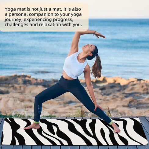 FOLAI Extra Thick Yoga Mat 6mm - Non-Slip Exercise Mat for HIIT, Pilates & Home Workouts & Workout with Free Carry Strap in Saudi Arabia