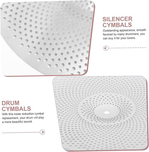 DECHOUS 3pcs 14/16 Inch Mute Cymbals for Drums Alloy Jazz Drum Replacement Set Low Volume Percussion Instrument Accessory for Quiet Practice in Saudi Arabia