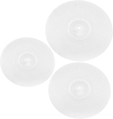 3pcs Low Volume Mute Cymbal Alloy Drum Cymbals for Quiet Practice and Lightweight for Drummers and Jazz Musicians in Saudi Arabia